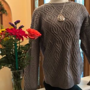 BOGO - Time and Tru Gray Crew Neck Sweater